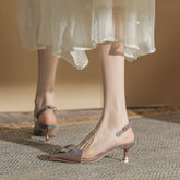 Women's Closed Toe Summer French Style Heels